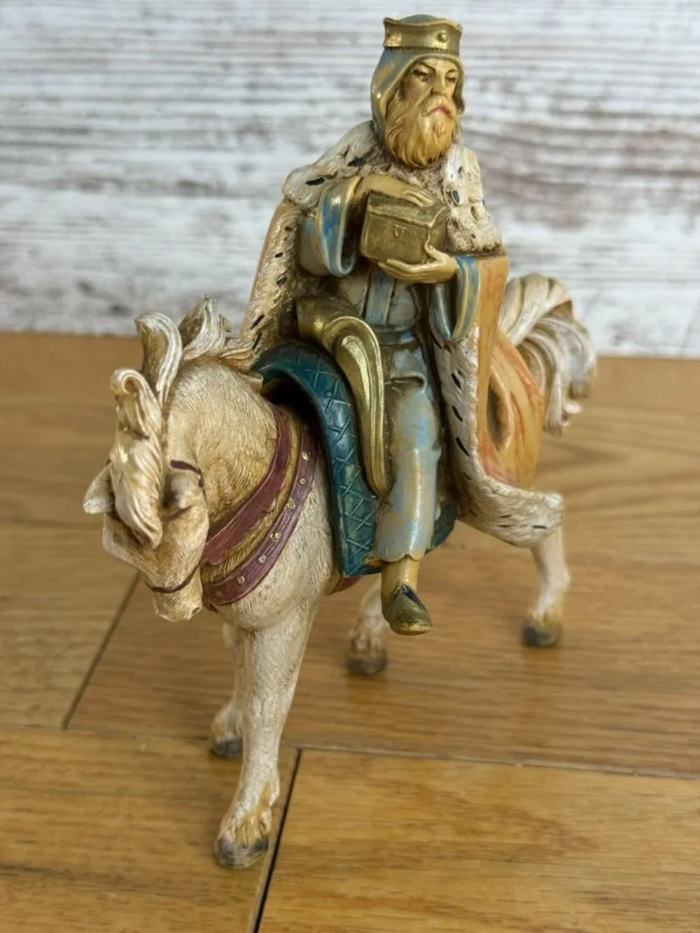 Fontanini 1992 THREE WISEMEN ON HORSE, ELEPHANT, CAMEL Nativity 5” Scale